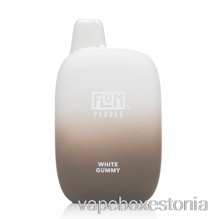 Vape Box Estonia Flum Pebble 6000 ühekordne Valge Kummikomm